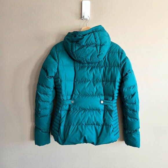 MEC green down winter jacket with hood. - Picture 2 of 14
